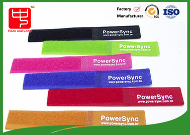 Liens de attachement de corde de bande à revers adhésif multicolore 50 PCs