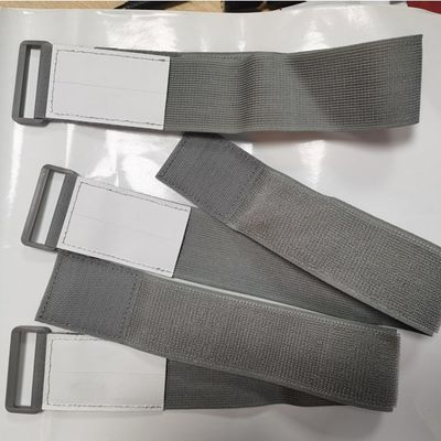 50 mm Boucle en plastique gris Boucle en crochet élastique Boucle de sangles médicales pour équipement de protection