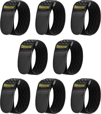 Des sangles élastiques avec bandes antidérapantes pour tuyaux, câbles, vélos, bagages, camping, tapis de yoga