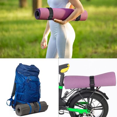 Des sangles élastiques avec bandes antidérapantes pour tuyaux, câbles, vélos, bagages, camping, tapis de yoga