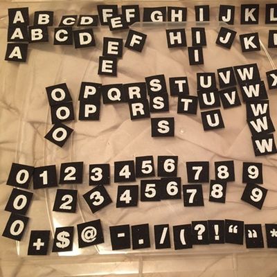 Impression personnalisée Lettres de l'alphabet crochet en nylon