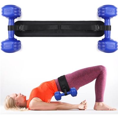 Large coussinet de ceinture de poussée pour entraînement des hanches réglable de 2 pouces pour haltères, impression personnalisée acceptée