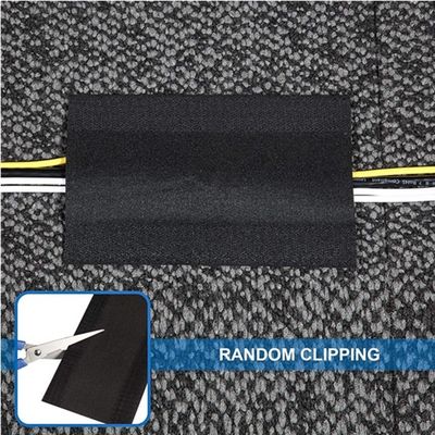 Serre-câbles pour sol, cache-câbles, cordons, protecteur de câbles, gestion des câbles, uniquement pour moquette de bureaux commerciaux