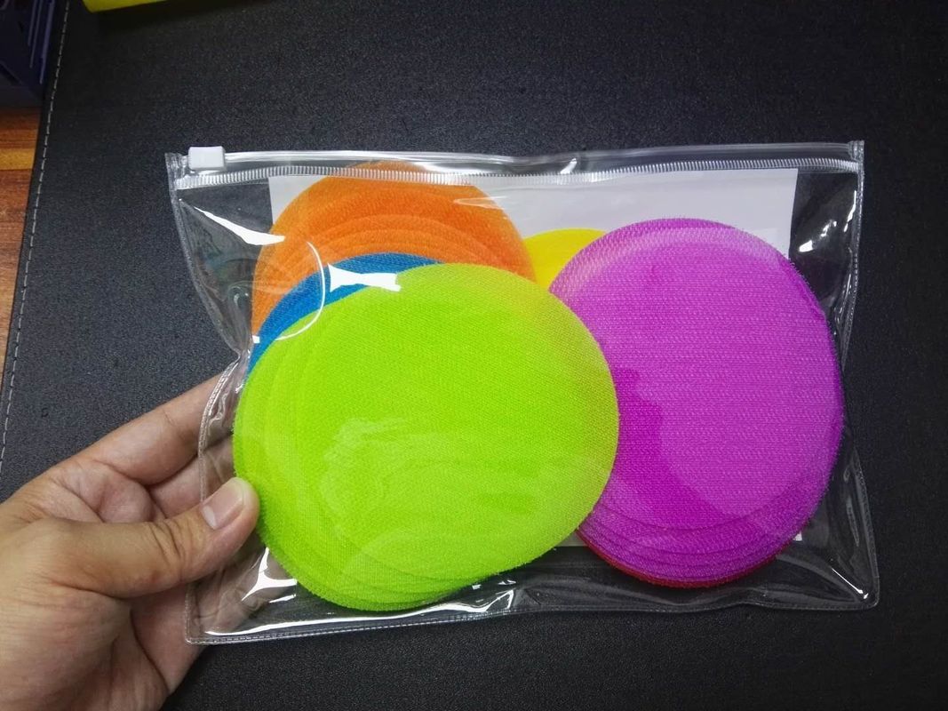Marqueurs multicolores de tache de tapis de crochet et de bande de boucle auto-adhésifs