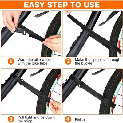Sangles de serrage réglables pour vélo certifiées SGS, sangle de batterie antidérapante pour un transport pratique de vélo