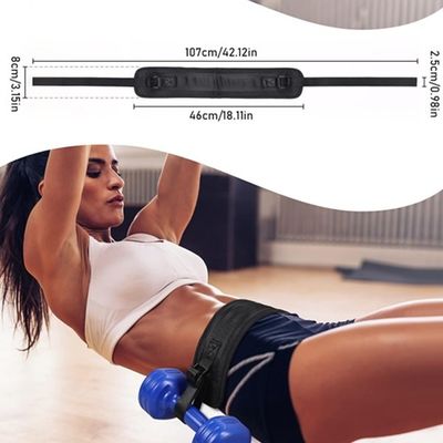 Large coussinet de ceinture de poussée pour entraînement des hanches réglable de 2 pouces pour haltères, impression personnalisée acceptée